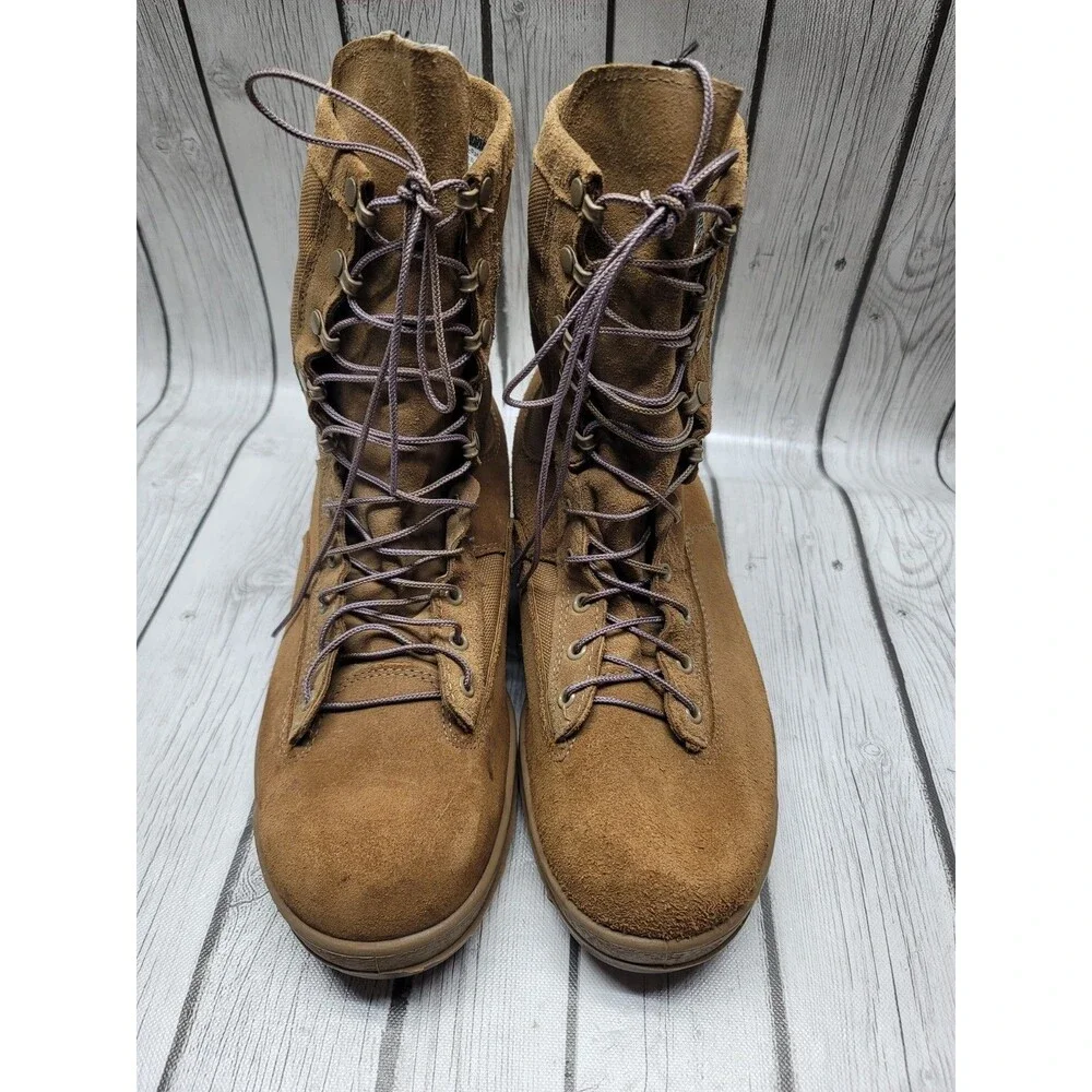 McRae Army Combat Boots Men's  13.5 W Gore-Tex Vibram Suede Cordura Coyote Brown
